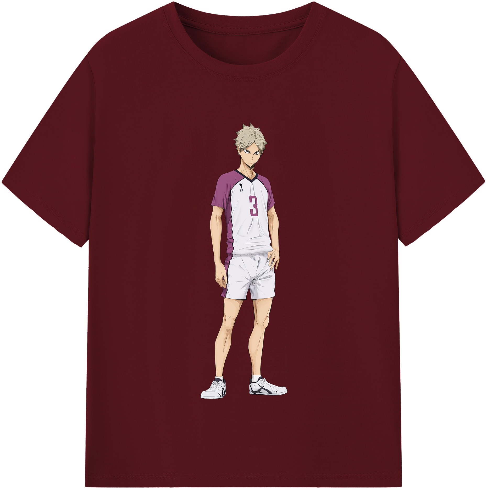（画像用） ハイキュー!! Haikyu!! 綿100％半袖Tシャツ（フロントプリント）